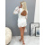 Premium biele šaty s 3D kvetmi FREDERIKA