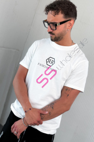 Biele pánske tričko s potlačou