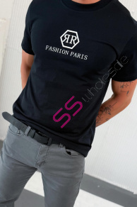 Čierne pánske tričko s potlačou