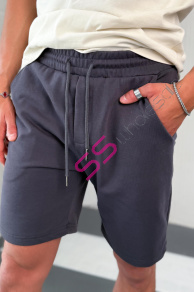 Teplákové bermudy s gumeným pásom