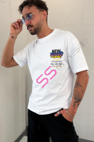 Biele pánske tričko s potlačou