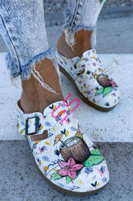 Vzorované zdravotnícke šľapky COCTAIL