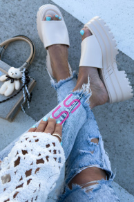 Platformové dámske šľapky YOLANDA-