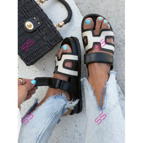 Čierne dámske šľapky JOSLEEN-