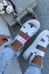 Biele dámske sandále MORENA