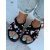 Denim šľapky zdobené kamienkami COLLINS