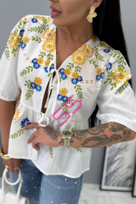 Kvetovaná dámska blúzka VANORA