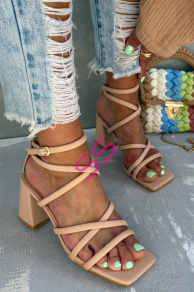 Béžové dámske sandále RAINA