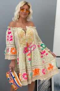 Vzorované šaty v boho štýle FERREN