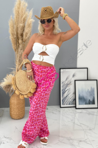 Mušelínové nohavice s gumeným pásom MEREN