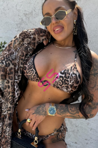 Leopardie bikiny s plážovou tunikou SUNNY