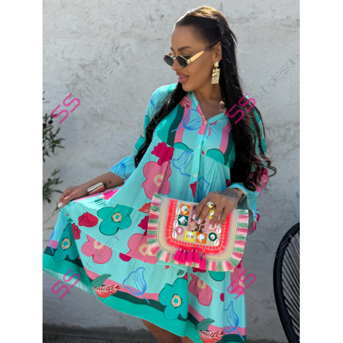 Oversized kvetované babydoll šaty BUMER