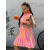 Pásikavé mušelínové babydoll šaty SAFFRON