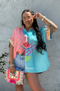 Asymetrická ľanová košeľa FARMA