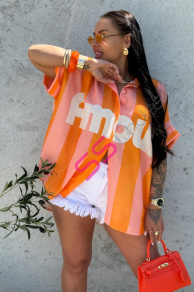 Asymetrická ľanová košeľa FARMA