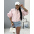 Prechodný baby pink bomber bunda s vypchávkami AUREA