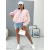 Prechodný baby pink bomber bunda s vypchávkami AUREA