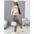 Prechodný baby pink bomber bunda s vypchávkami AUREA