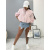 Prechodný baby pink bomber bunda s vypchávkami AUREA