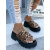Leopardie platformové šľapky MERIEL-