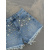 Denim šortky zdobené kamienkami SUSAN