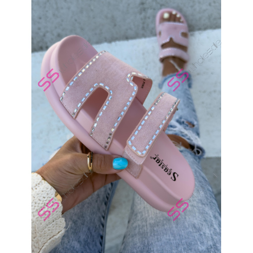 Dámske semišové šľapky SARAH-