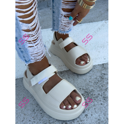 Ultraľahké gumené sandále na suchý zips ZURI-