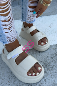 Ultraľahké gumené sandále na suchý zips ZURI