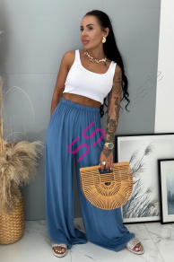 Palazzo nohavice z viskózy s gumeným pásom GRETA