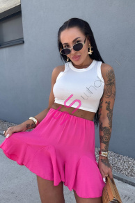 Riasená sukňa s gumeným pásom ZADIE