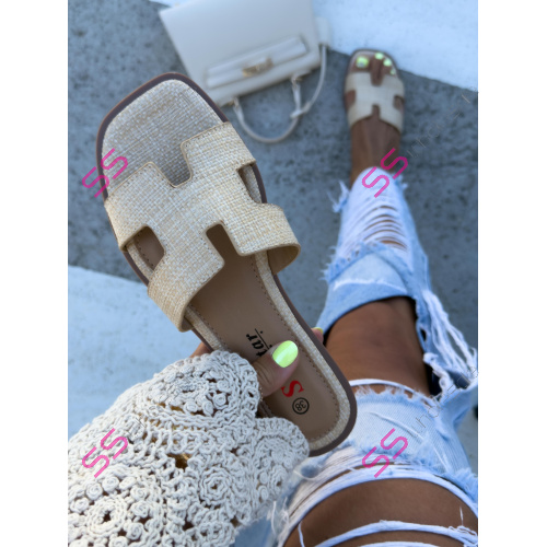 Béžové dámske šľapky MEREDITH-