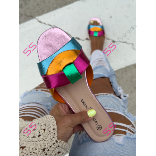 Farebné dámske šľapky EMELDA-