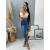 Denim midi sukňa na gombíky LOTUS