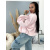 Prechodný baby pink bomber bunda s vypchávkami AUREA