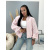 Prechodný baby pink bomber bunda s vypchávkami AUREA