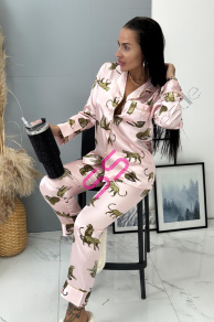 Vzorované saténové pyžamo SAFARI+