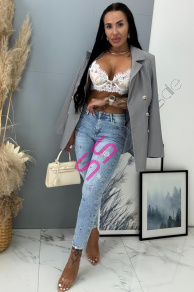 Elegantné predĺžené dámske sako ZELINDA