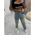 Roztrhané mom fit rifle zdobené kamienkami+