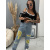 Roztrhané mom fit rifle zdobené kamienkami+