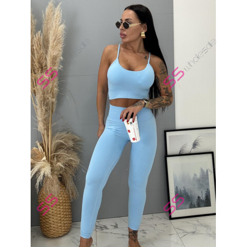 Modré elastické legíny+