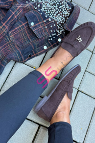 Mokasíny so zlatou ozdobou WRENA-