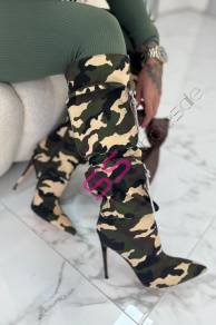 Maskáčové vysoké čižmy MENDEL-