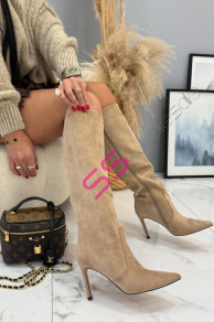 Semišové vysoké čižmy CHRISTA