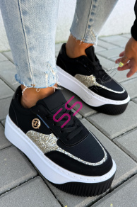 Platformové tenisky so zlatými detailmi APRYLL