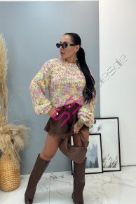 Elegantný pestrofarebný pulóver LYDIA+