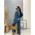 Tmavomodrý dámsky denim kabát LOTTIE+