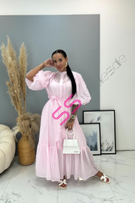 Lyocellové šaty s opaskom BERENICE