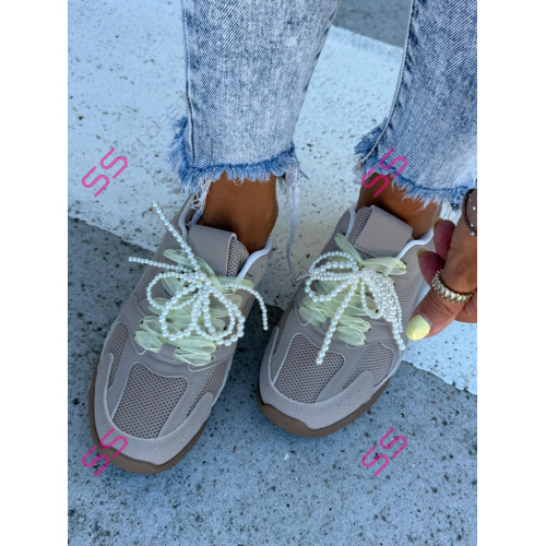 Tenisky zdobené korálkami COREY