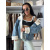 Prémium extravagantná denim bunda LELITA+