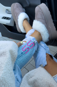 Teplé semišové topánky KASHA-